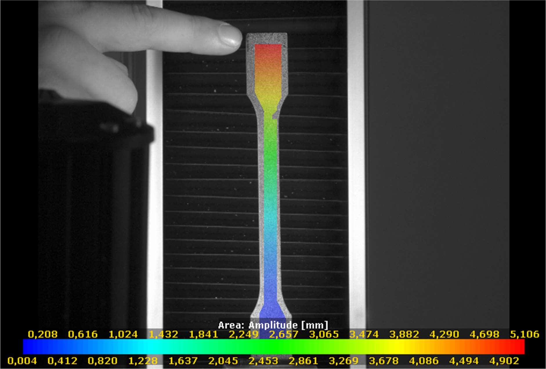 VIBRATION COLOR MAP AMPLITUDE